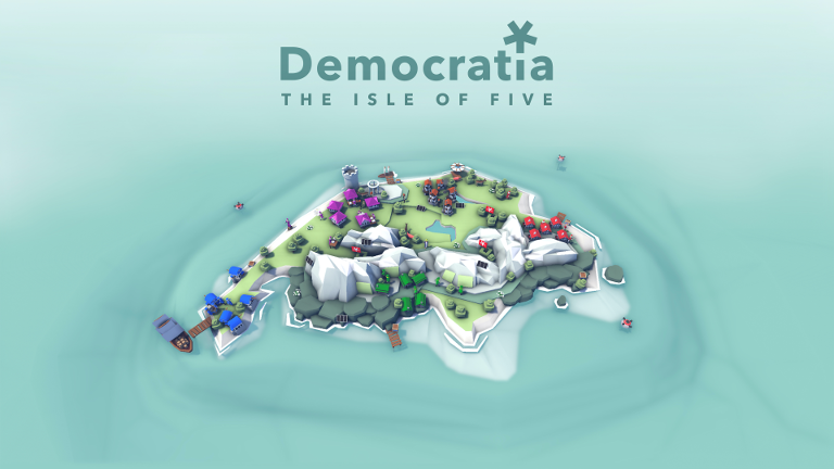 Democratia: The Isle of Five promo graphic